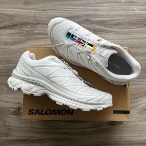 Size 9.5 Men’s/ 10.5 Women’s Salomon XT 6 White Lunar Rock WORN ONCE